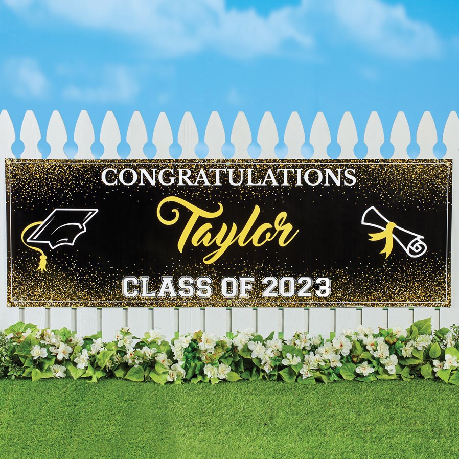 indoor outdoor personalized graduation banner collections etc