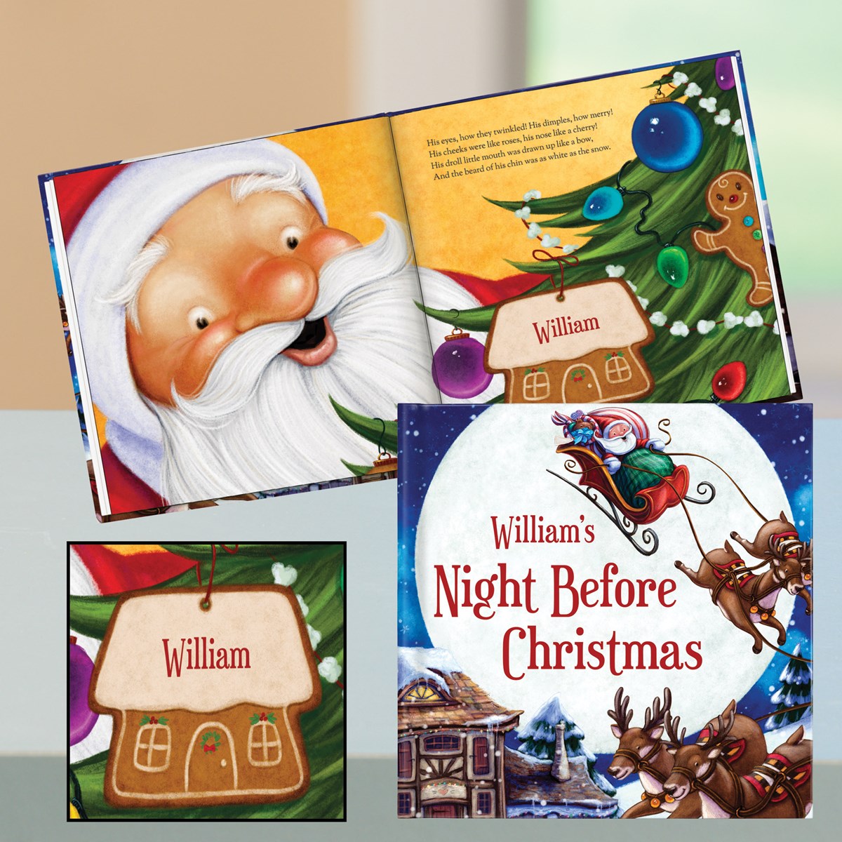 Personalized Night Before Christmas Storybook, Boy Collections Etc.