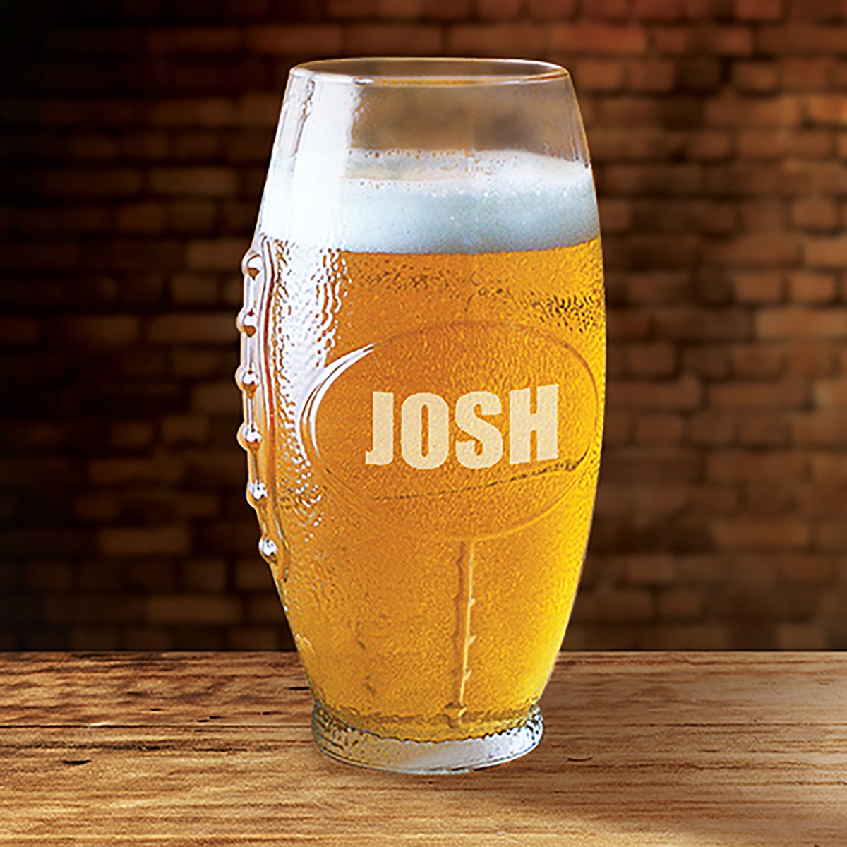 Personalized Realistic FootballShaped Glass Collections Etc.